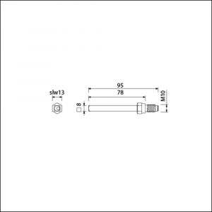 Ami gelagerde wissel Quickstift 8x95 mm (8x78) 900648