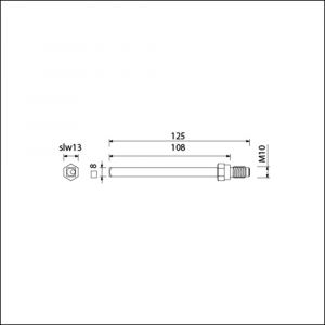 Ami gelagerde wissel Quickstift 8x125 mm (8x108) 900649