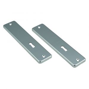 Ami 165/4 RH kortschild aluminium rondhoek zonder krukgat sleutelgat SLG 56 F1 211032