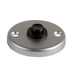 Ami 3 RH beldrukker aluminium rond rozet F2 296500