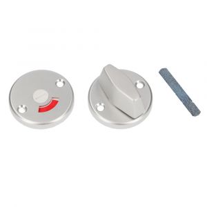 Ami 3 RH vrij- en bezetrozet aluminium rond toilet- en badkamersluiting WC 5 mm F2 226208