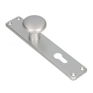 Ami 212/41 RH knoplangschild aluminium knop 160/50 vast langschild 212/41 RH rondhoek profielcilinder PC 92 F1 313798