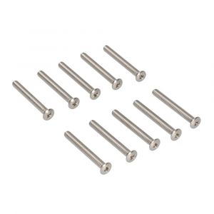 Ami patentschroef met zaagsnede RVS M6x45 mm voldraad set 10 stuks 900390