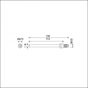 Ami gelagerde wissel Quickstift 8x130 mm (8x113) 900645