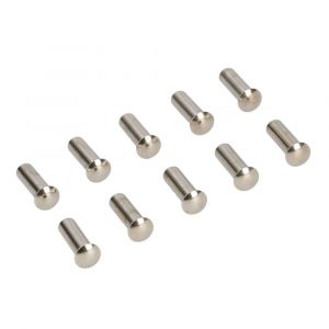 Ami patentbouthuls messing vernikkeld M5x21 mm zonder zaagsnede set 10 stuks 900239