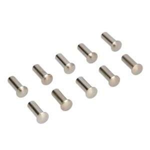 Ami patentbouthuls messing vernikkeld M6x21 mm zonder zaagsnede set 10 stuks 900241