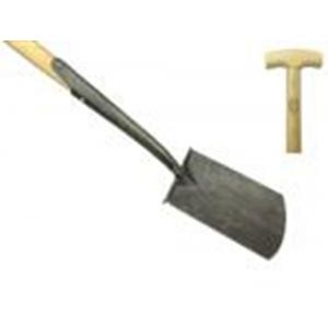 DeWit zwanehals spade met lip en opstapjes essen steel 90 cm 205105