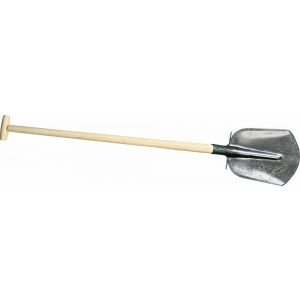 DeWit schep Drents 00 1/2 gebogen met opstapjes met 100 cm essen T-steel 23054