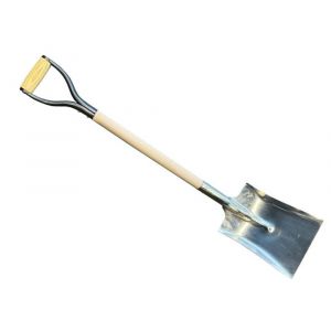 DeWit aluminium ballastschop 23,5 cm breed met 80 cm steel en ijzeren D-greep 23424