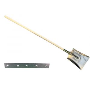 DeWit aluminium ballastschop 28 cm breed met 130 cm knopsteel 23447