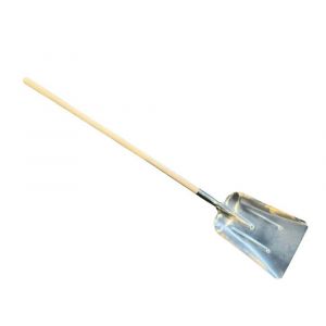DeWit aluminium graanschop 31 cm breed met 130 cm knopsteel 23467