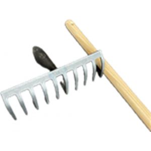 DeWit tuinhark 10 tands met 140 cm steel 23832