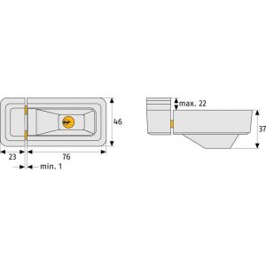 Abus KL raambijzetslot dubbele vergrendeling 3010 W EK 02073