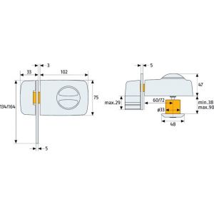 Abus bijzet cilinderslot 7030 W 53276