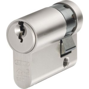 Abus veiligheids profielcilinder enkel Nickel Pearl SKG** E60NP 10/50 54145