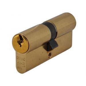 Abus veiligheids profielcilinder dubbel Polished Brass E60PB 45/55/1111 54183