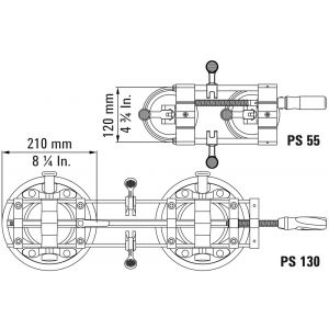 Bessey platenspanner 10-55 mm PS55