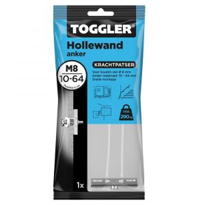 Toggler M8-1 hollewandanker M8 zak 1 stuks plaatdikte 10-64 mm 96116920