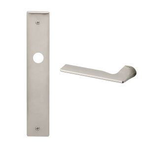 Mandelli1953 1460L BB56 Kiri deurkruk gatdeel linkswijzend op langschild 240x40 mm BB56 nikkel TH51460NA0201