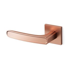 Mandelli1953 1871L Frame Q deurkruk gatdeel op rozet 50x50x6 mm linkswijzend rose goud TH51871RB-RA0200