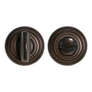 Mandelli1953 651/113RFV toiletgarnituur rond 51x12 mm grote knop antiek brons TH50651BA0910