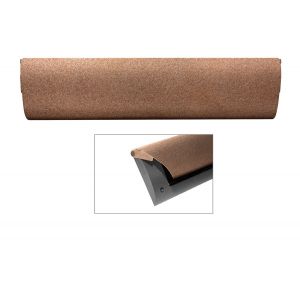 Cubic Colors briefplaat binnen met kunststof houder en luxe Bronze blend klep 86x345 mm Bronze blend-zwart CC10010604