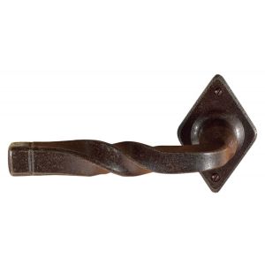 Utensil Legno FM027L M RSB deurkurk gatdeel op rozet 70x45 mm met veer gepatenteerd systeem linkswijzend roest TH700277M200