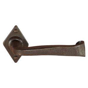 Utensil Legno FM376L M RSB deurkurk gatdeel op rozet 70x45 mm met veer gepatenteerd systeem linkswijzend roest TH703767M200