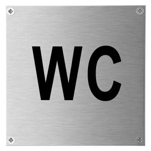 GPF Bouwbeslag RVS 0465.09 toiletbord WC vierkant 125x125 mm geschroefd RVS geborsteld GPF046509831