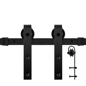 GPF Bouwbeslag ZwartWit 0500.61 schuifdeursysteem Lanka 150 cm zwart GPF050061150