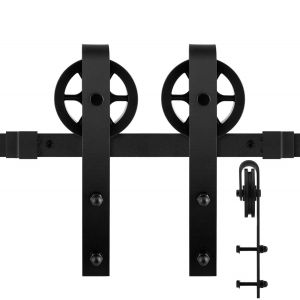 GPF Bouwbeslag ZwartWit 0502.61 schuifdeursysteem Teho 183 cm zwart GPF050261183