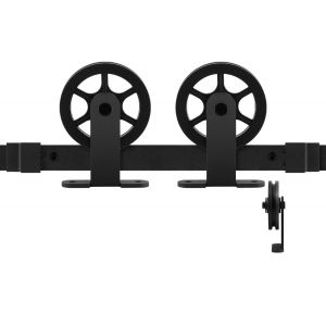 GPF Bouwbeslag ZwartWit 0503.61 schuifdeursyteem Suuri zwart 220 cm zwart GPF050361220