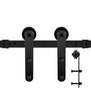 GPF Bouwbeslag ZwartWit 0507.61 schuifdeursysteem Varsi 150 cm zwart GPF050761150