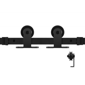 GPF Bouwbeslag ZwartWit 0510.61 schuifdeursysteem Osa zwart 300 cm (2x 150 cm schuifdeurrail) zwart GPF051061300