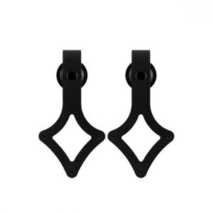 GPF Bouwbeslag ZwartWit GPF0611.61 schuifdeurhanger set Ruutu mini voor extra deur zwart GPF061161010