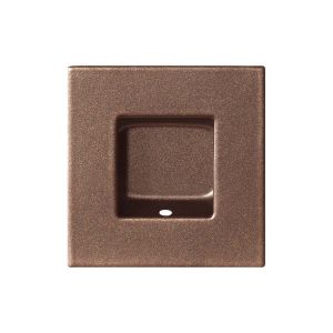 GPF Bouwbeslag Anastasius 0714.A2B schuifdeurkom vierkant 40x40 mm Bronze blend GPF0714A2000B