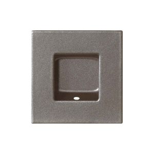 GPF Bouwbeslag Anastasius 0714.A3B schuifdeurkom vierkant 40x40 mm Mocca blend GPF0714A3000B