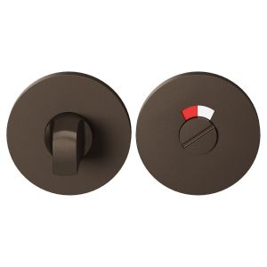 GPF Bouwbeslag Entree 0903VRA1 toiletgarnituur 53x6,5 mm stift 8 mm met rood-wit indicator Dark blend GPF0903VR109A1