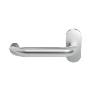 GPF Bouwbeslag RVS GPF1005.09-04L Hoa deurkruk gatdeel op ovaal rozet 70x32x10 mm linkswijzend RVS geborsteld GPF1005090200-04