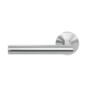GPF Bouwbeslag RVS GPF1015.09-00L/R Toi deurkruk gatdeel op rond rozet RVS 50x8 mm links-rechtswijzend RVS geborsteld GPF1015090200-00