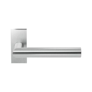 GPF Bouwbeslag RVS GPF1015.09-01R Toi deurkruk gatdeel op rechthoekig rozet RVS 70x32x10 mm rechtswijzend RVS geborsteld GPF1015090300-01