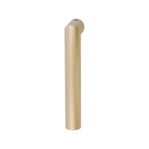 GPF Bouwbeslag PVD GPF1015P4L/R Toi raamkruk L-haaks model 19 mm korte nek links-rechtswijzend PVD mat messing GPF1015P4K200