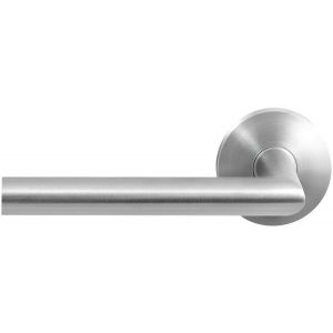 GPF Bouwbeslag RVS GPF1016.09-00L/R Toi deurkruk gatdeel op rond rozet RVS 50x8 mm links-rechtswijzend RVS geborsteld GPF1016090200-00