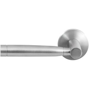 GPF Bouwbeslag RVS GPF1030.09-00L/R Puna deurkruk gatdeel op rond rozet RVS 50x8 mm links-rechtswijzend RVS geborsteld GPF1030090200-00