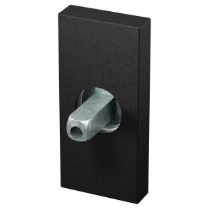 GPF Bouwbeslag ZwartWit 1101.61.0400 rechthoekig Click rozet 70x32x10 mm met vastgelaste knopvastzetter zwart GPF1101610400