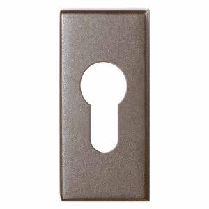 GPF Bouwbeslag Anastasius GPF1101.A3 cilinderrozet rechthoekig 70x32x10 mm Mocca blend GPF1101A30902