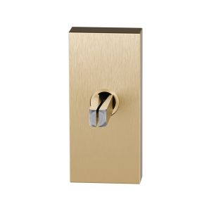 GPF Bouwbeslag PVD GPF1131.P4.0040 draaikiepmechanisme rechthoekig 65x30x12 mm met stift binnenzijde 40 mm PVD mat messing GPF1131P40040