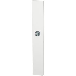 GPF Bouwbeslag ZwartWit 1175.62.401 XL BB56 langschild XL rechthoekig 282x40x8,5 mm BB56 met vastgelaste knopvastzetter wit GPF1175620401