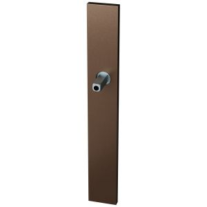 GPF Bouwbeslag Anastasius 1175.A2.401 XL BB56 langschild XL rechthoekig 282x40x8,5 mm BB56 met vastgelaste knopvastzetter Bronze blend GPF1175A20401