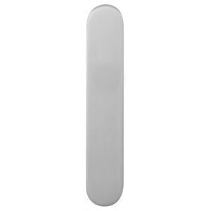 GPF Bouwbeslag RVS GPF1200.20 BB72 langschild afgerond 218x40x8.5 mm zonder krukgat BB72 RVS geborsteld GPF120020111